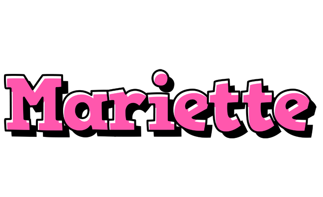 Mariette girlish logo