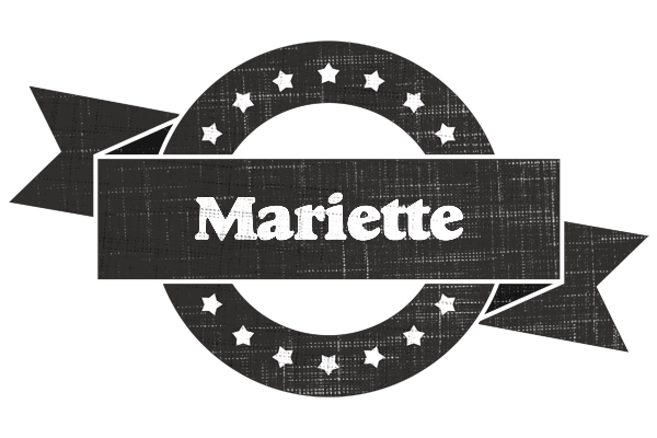 Mariette grunge logo