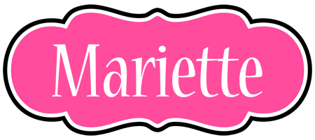 Mariette invitation logo