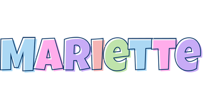 Mariette pastel logo