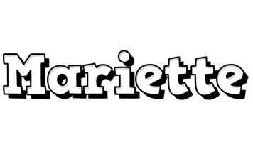 Mariette snowing logo