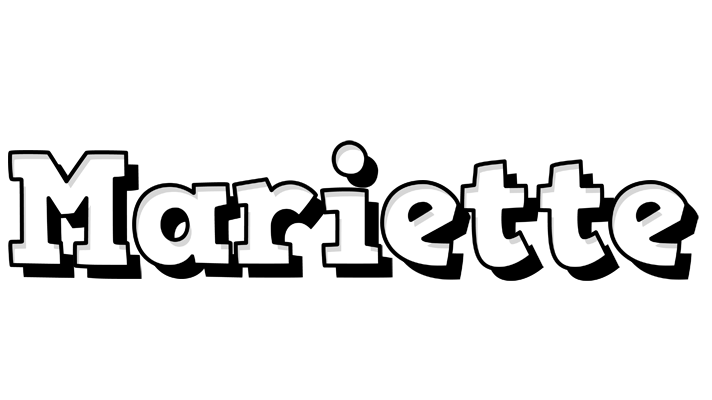 Mariette snowing logo