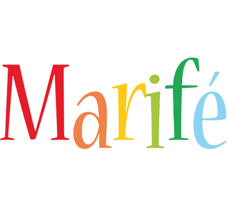 Marifé birthday logo