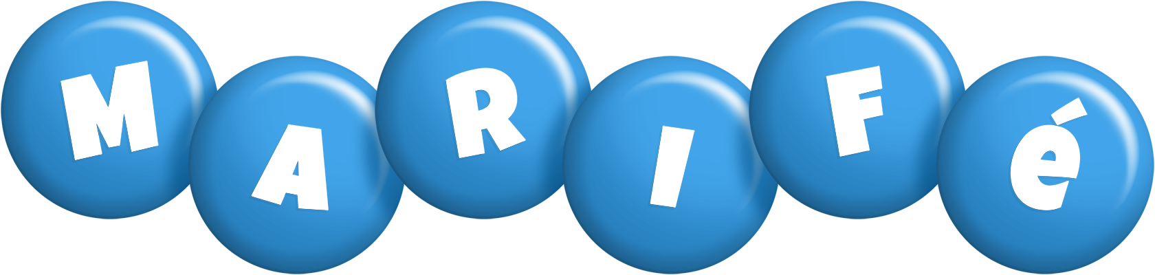 Marifé candy-blue logo