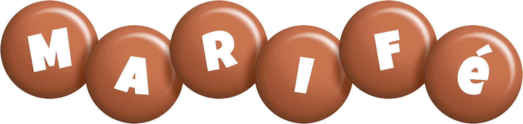 Marifé candy-brown logo