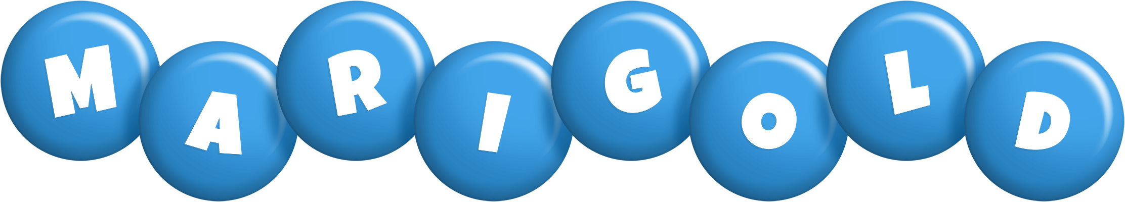 Marigold candy-blue logo