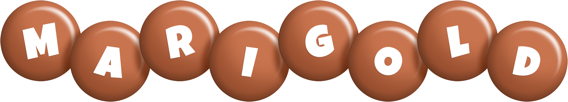 Marigold candy-brown logo