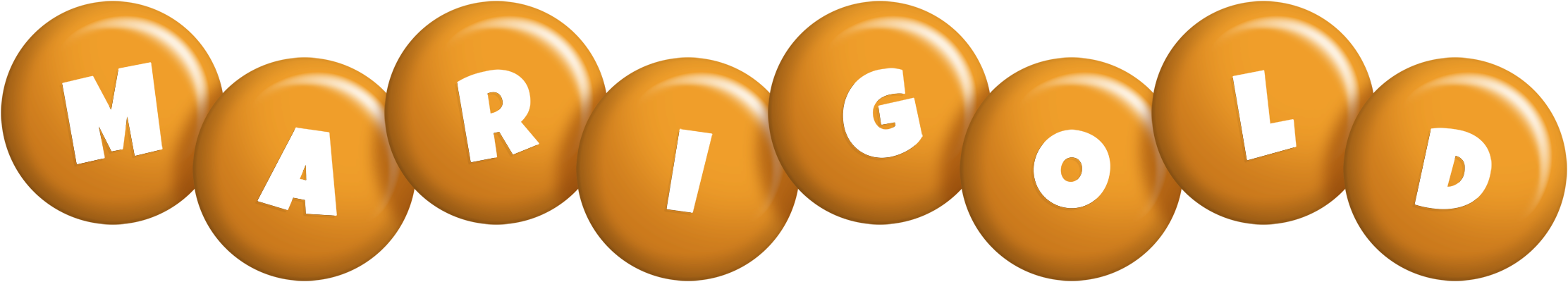 Marigold candy-orange logo