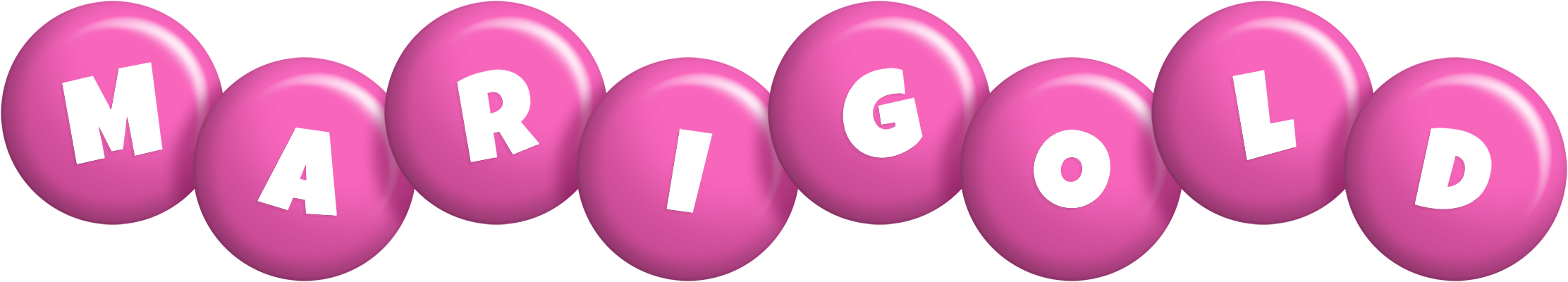 Marigold candy-pink logo