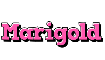 Marigold girlish logo