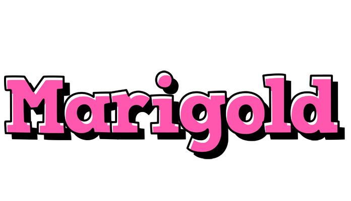 Marigold girlish logo