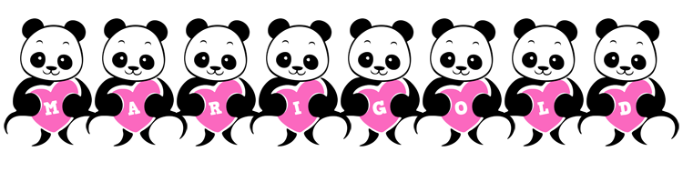 Marigold love-panda logo