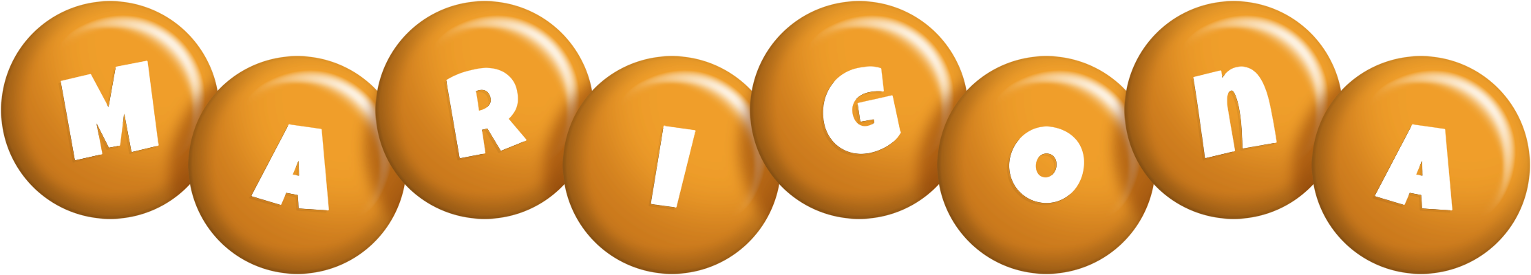 Marigona candy-orange logo