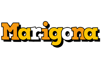 Marigona cartoon logo