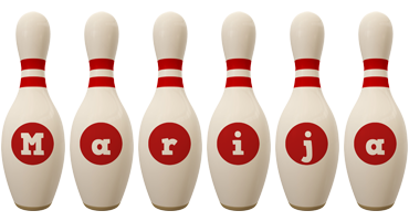 Marija bowling-pin logo