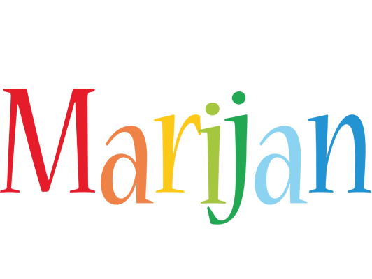 Marijan birthday logo