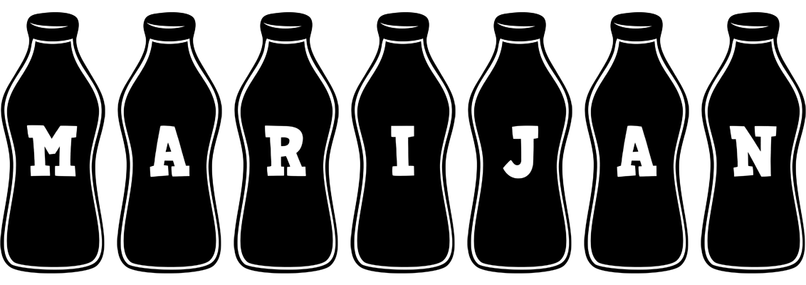 Marijan bottle logo