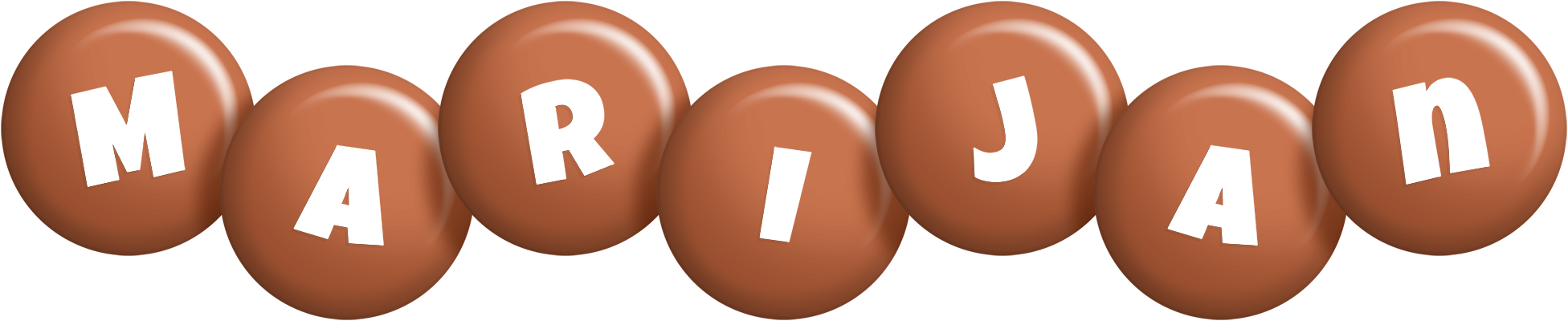 Marijan candy-brown logo