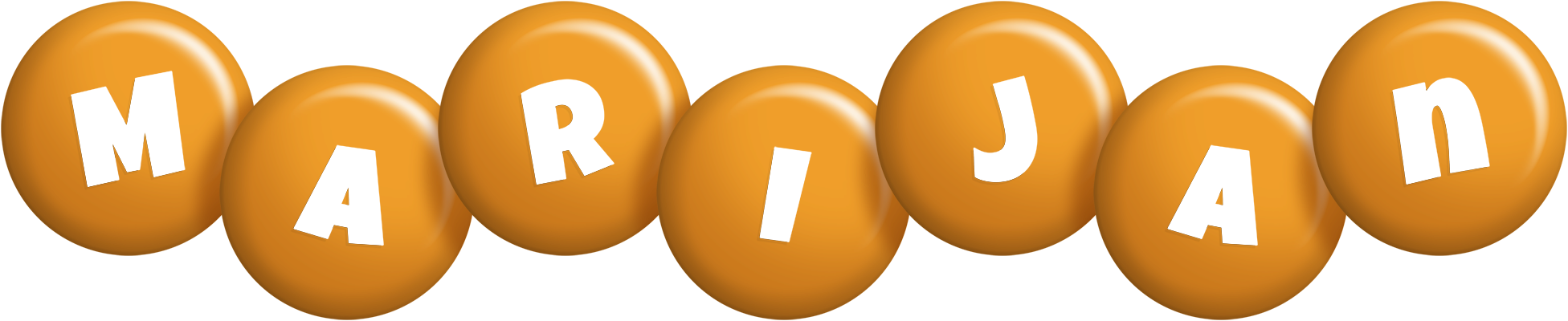 Marijan candy-orange logo