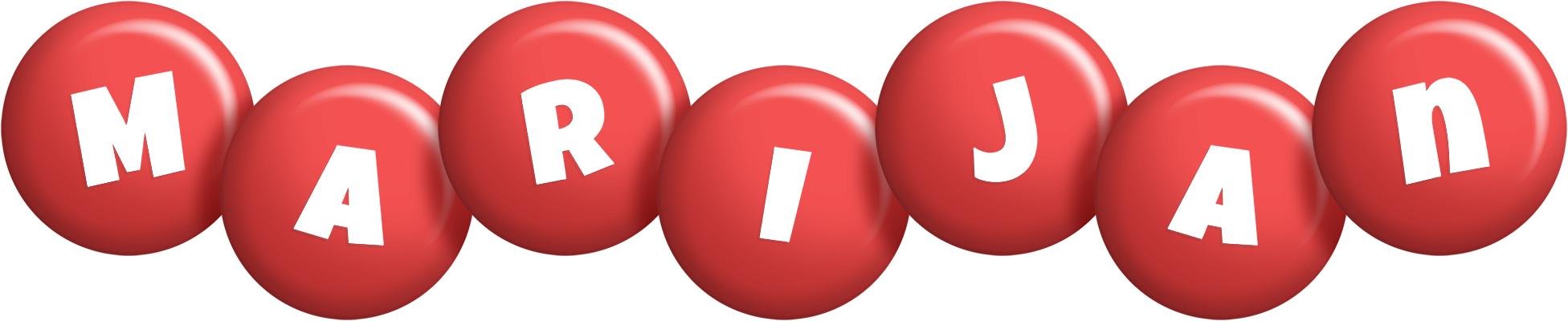 Marijan candy-red logo