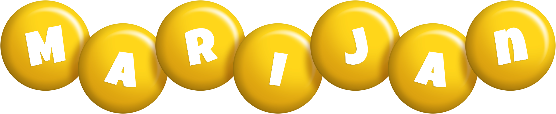 Marijan candy-yellow logo