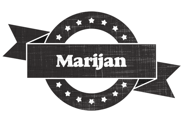 Marijan grunge logo
