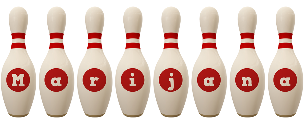 Marijana bowling-pin logo