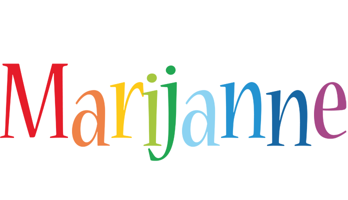 Marijanne birthday logo