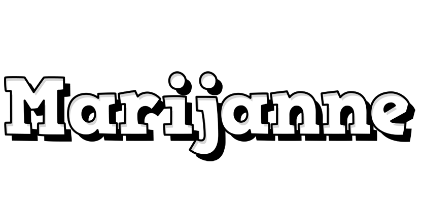 Marijanne snowing logo