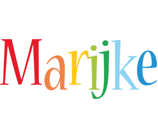 Marijke birthday logo