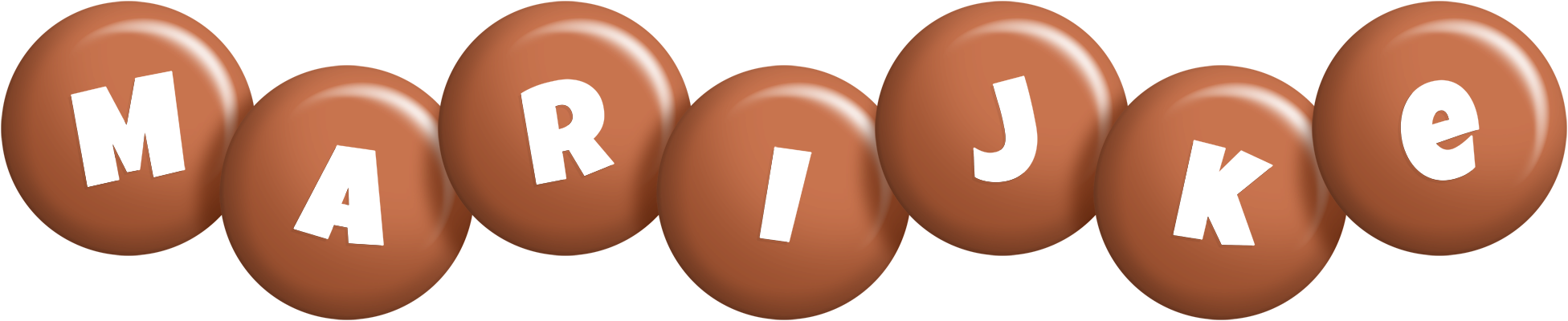 Marijke candy-brown logo
