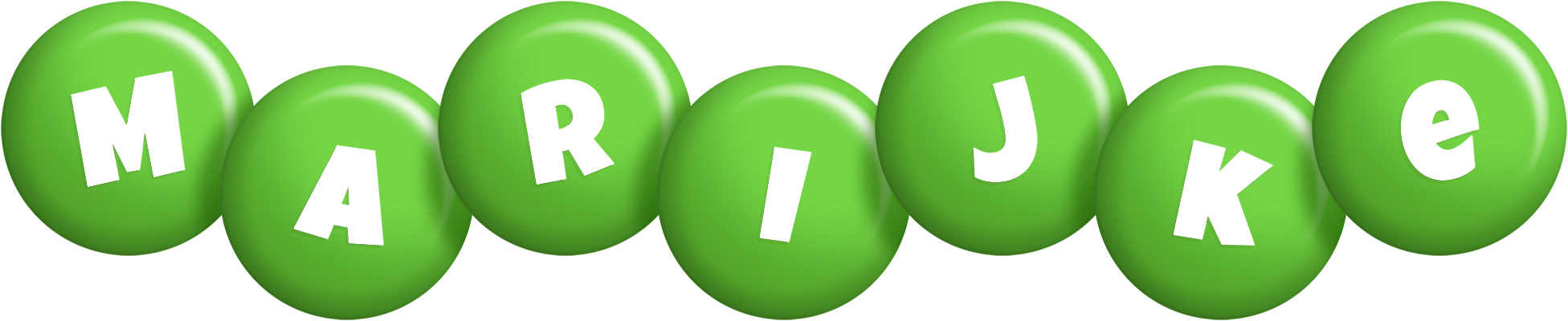Marijke candy-green logo