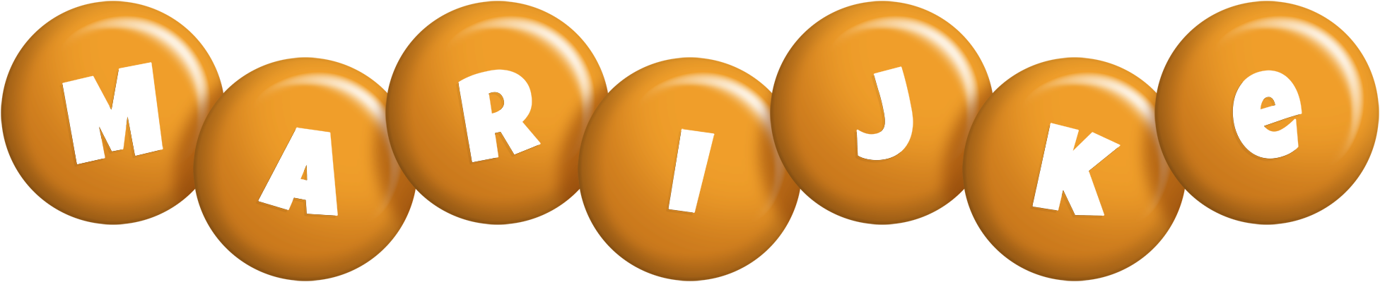Marijke candy-orange logo