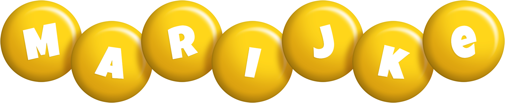 Marijke candy-yellow logo