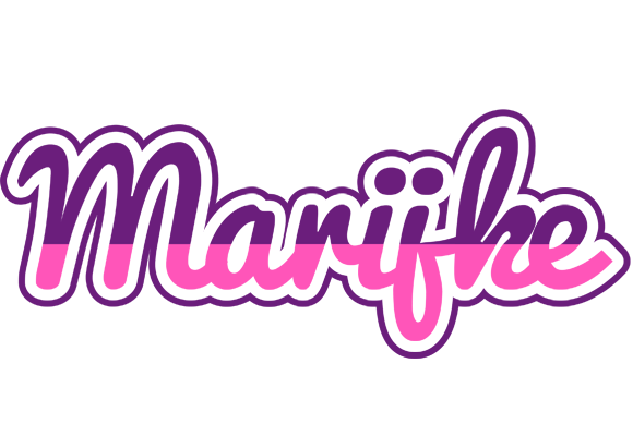 Marijke cheerful logo