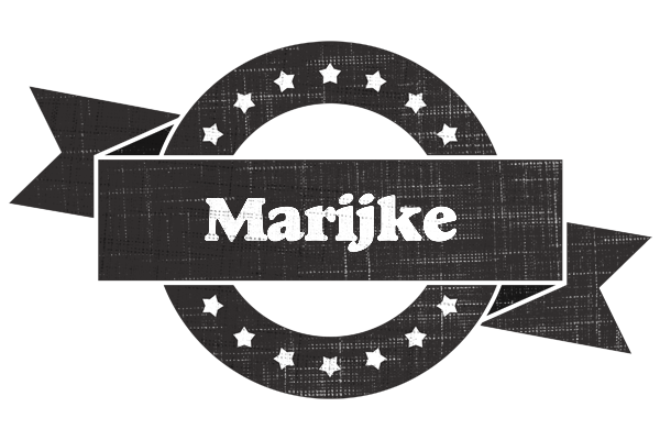 Marijke grunge logo