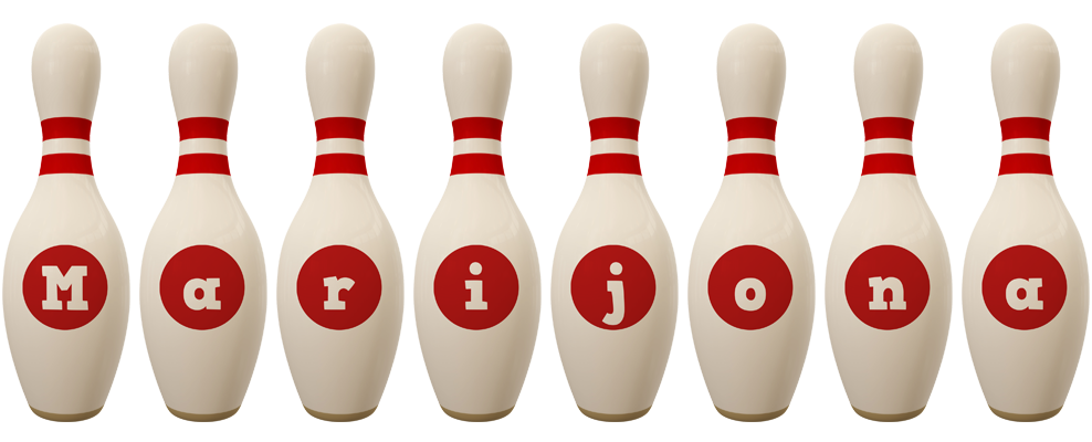 Marijona bowling-pin logo