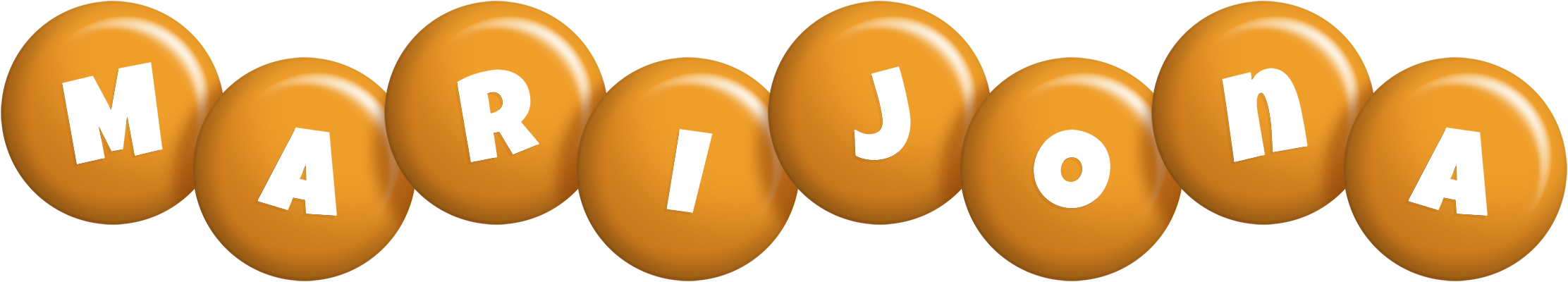 Marijona candy-orange logo