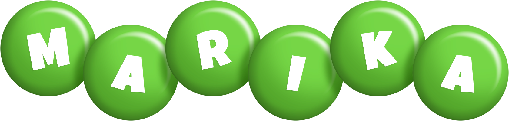 Marika candy-green logo