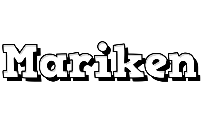 Mariken snowing logo