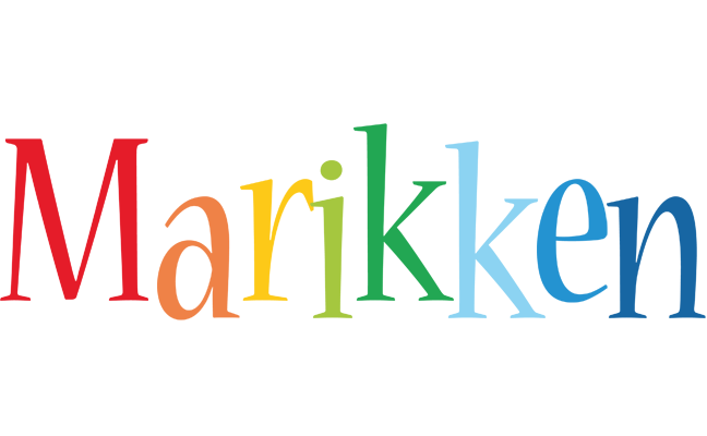 Marikken birthday logo
