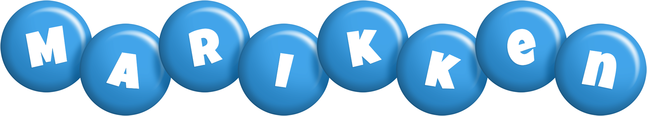 Marikken candy-blue logo