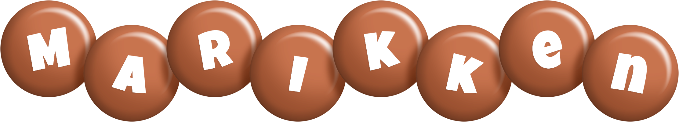 Marikken candy-brown logo