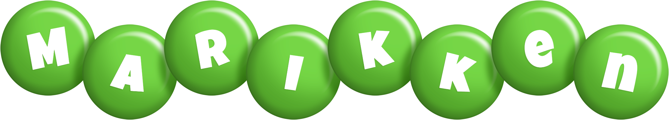 Marikken candy-green logo