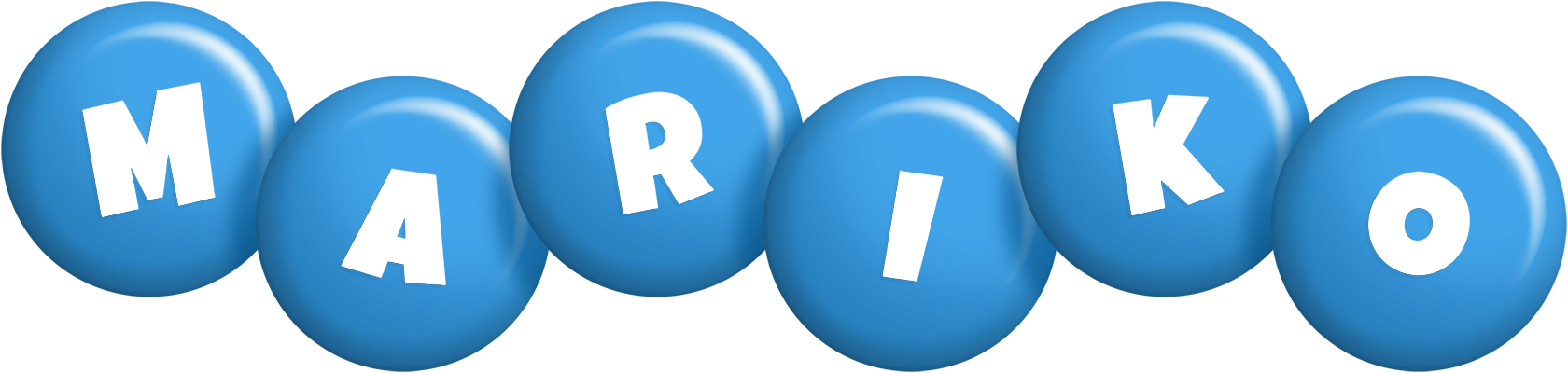 Mariko candy-blue logo