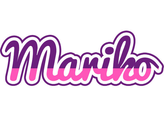 Mariko cheerful logo