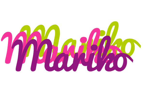 Mariko flowers logo
