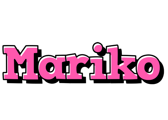 Mariko girlish logo