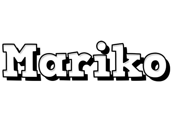 Mariko snowing logo