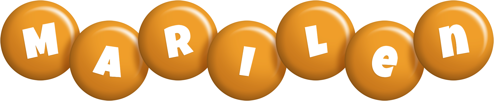Marilen candy-orange logo